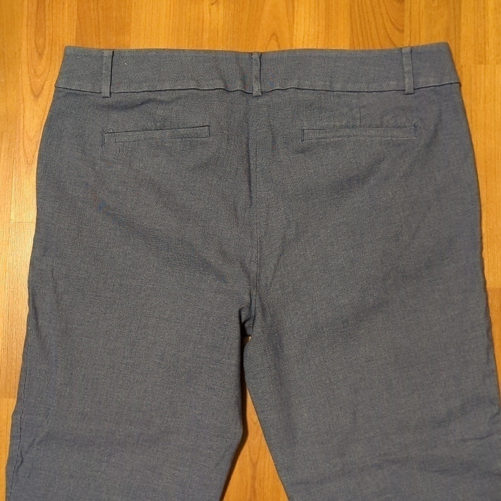 Loft Riviera Womens Size 12 Straight Leg Blue Dress Pants - Picture 6 of 12